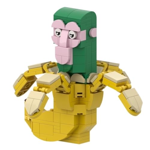 Italian Brainrot Bausteinmodell, Lustiges Tier Mikro Miniatur Bauset Mit Anleitung for Kinder Und Erwachsene Geschenke(Chimpanzini Bananini B) von KUKUShining