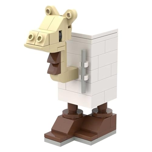 Italian Brainrot Bausteinmodell, Lustiges Tier Mikro Miniatur Bauset Mit Anleitung for Kinder Und Erwachsene Geschenke(Frigo Camelo C) von KUKUShining