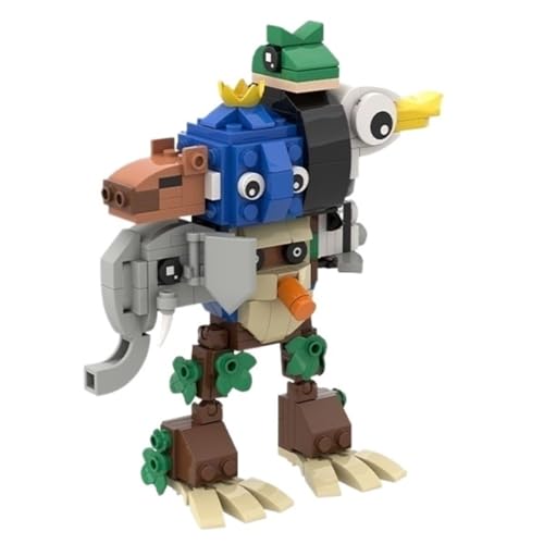 Italian Brainrot Bausteinmodell, Lustiges Tier Mikro Miniatur Bauset Mit Anleitung for Kinder Und Erwachsene Geschenke(Fusion A) von KUKUShining