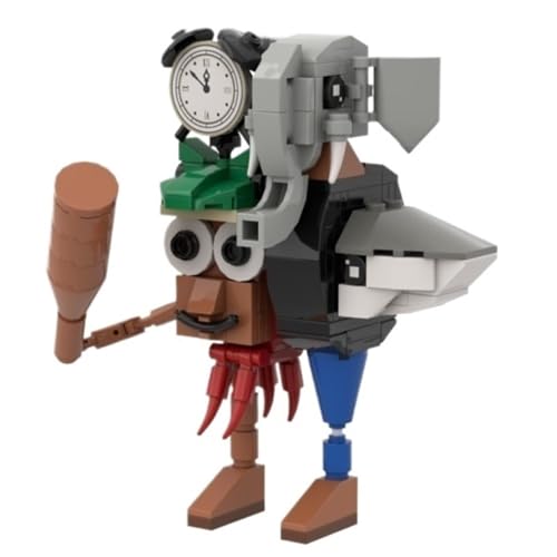 Italian Brainrot Bausteinmodell, Lustiges Tier Mikro Miniatur Bauset Mit Anleitung for Kinder Und Erwachsene Geschenke(Fusion D) von KUKUShining