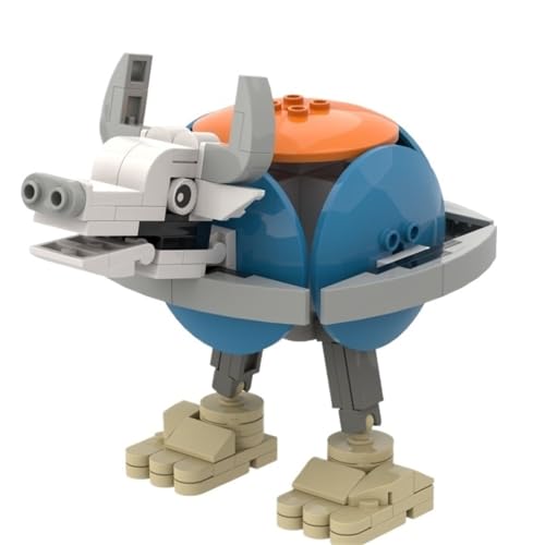 Italian Brainrot Bausteinmodell, Lustiges Tier Mikro Miniatur Bauset Mit Anleitung for Kinder Und Erwachsene Geschenke(La Vaca Saturno Saturnita B) von KUKUShining