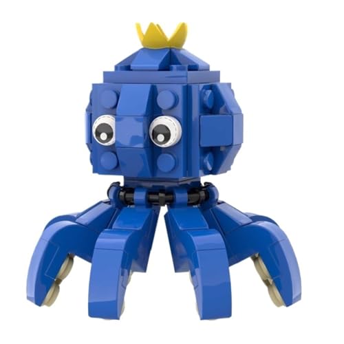 Italian Brainrot Bausteinmodell, Lustiges Tier Mikro Miniatur Bauset Mit Anleitung for Kinder Und Erwachsene Geschenke(Octopus) von KUKUShining