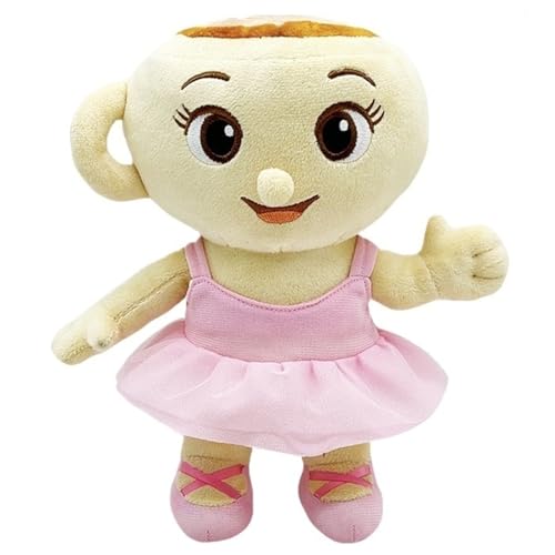 Italienisches Brainrot Plüschtier, Weiches Kuscheltier Tralalero Tralala Stofftier Puppe Süßes Plüsch Spielzeug Capybara Umarmungskissen(Ballerina Cappucina) von KUKUShining