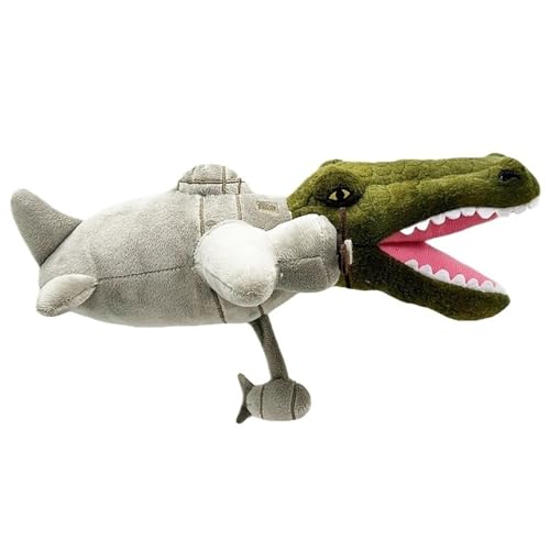 Italienisches Brainrot Plüschtier, Weiches Kuscheltier Tralalero Tralala Stofftier Puppe Süßes Plüsch Spielzeug Capybara Umarmungskissen(Bombardiro Crocodilo) von KUKUShining