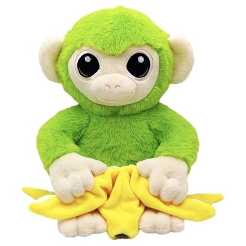 Italienisches Brainrot Plüschtier, Weiches Kuscheltier Tralalero Tralala Stofftier Puppe Süßes Plüsch Spielzeug Capybara Umarmungskissen(Shimpanzinni Bananini) von KUKUShining
