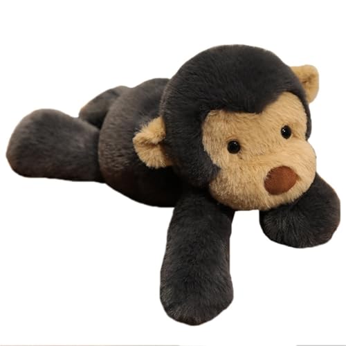KUKUShining AFFE Plüsch, Weiche Kuschelige Stofftier Puppen Flauschige Plüschtiere Geschenke Für Kinder Die Spielen Kuscheln Sammeln(Gray) von KUKUShining