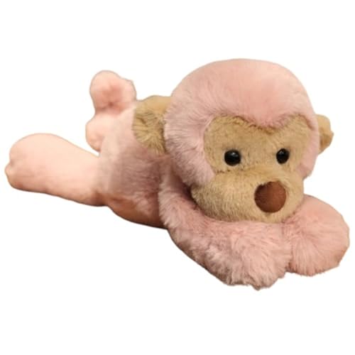 KUKUShining AFFE Plüsch, Weiche Kuschelige Stofftier Puppen Flauschige Plüschtiere Geschenke Für Kinder Die Spielen Kuscheln Sammeln(Pink) von KUKUShining