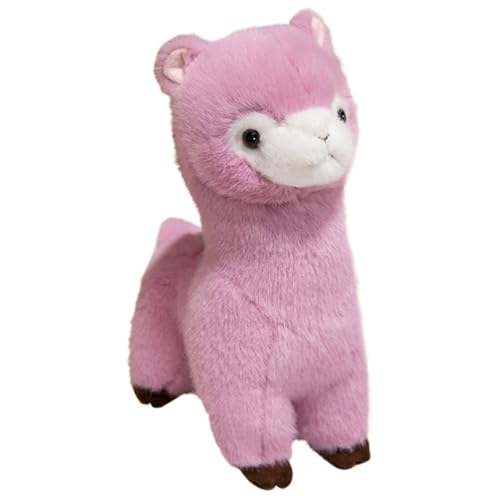 KUKUShining Alpaka Plüschtier, Dekorative Kuscheltierpuppen Weiches Umarmungskissen Kawaii Kissen Plüschtier for Geburtstag(Purple,40cm/15.75in) von KUKUShining