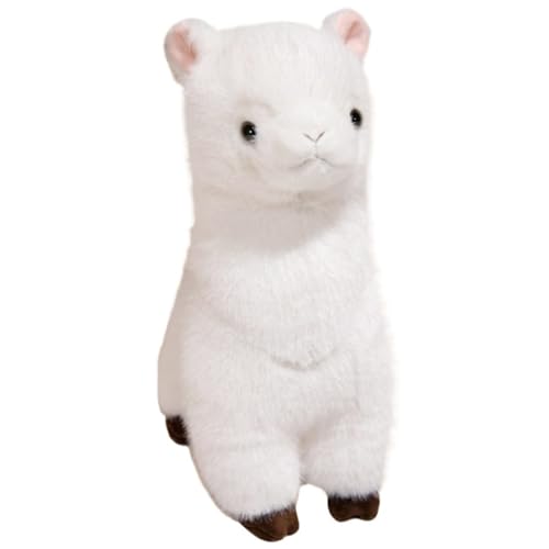 KUKUShining Alpaka Plüschtier, Dekorative Kuscheltierpuppen Weiches Umarmungskissen Kawaii Kissen Plüschtier for Geburtstag(White,30cm/11.8in) von KUKUShining