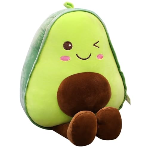 KUKUShining Avocado Plüsch, Süßes Kuscheltier Früchten Stofftier Kissen Gefülltes Dekokissen Dekoratives Puppe Lebensmittelform Plüschtier Für Kinder(85cm/33.5in) von KUKUShining