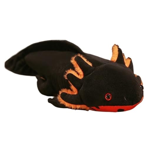 KUKUShining Axolotl Plüschtier, Kuscheltier Plüschpuppe Kissen Weiches Heimdekorationsspielzeug for Kinder Jungen Mädchen(Black,45cm/17.7in) von KUKUShining
