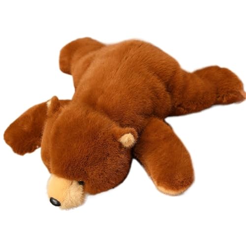 KUKUShining Bär Plüschtier, Kuscheltier Stofftier Niedliche Pandapuppe Kinderschlafkissen for Mädchen Jungen Kindergeburtstagsgeschenk(Brown,30cm/11.8in) von KUKUShining
