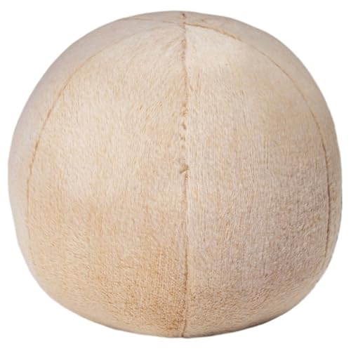 KUKUShining Ball Plüschtier, Weiches Großes Ausgestopftes Umarmungskissen Im Nordischen Stil Kugelförmig Flauschig for Kissen Zimmer Sofa(Beige) von KUKUShining
