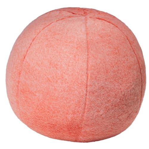 KUKUShining Ball Plüschtier, Weiches Großes Ausgestopftes Umarmungskissen Im Nordischen Stil Kugelförmig Flauschig for Kissen Zimmer Sofa(Pink) von KUKUShining