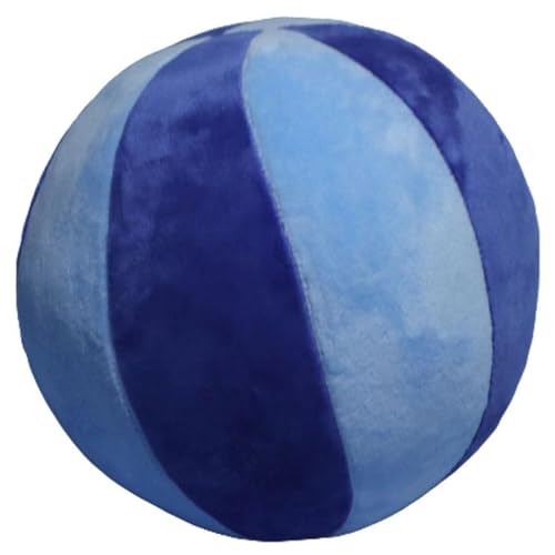 KUKUShining Basketball Plüsch, Superweiches Rundes Kissen Drinnen Draußen Plüschspielzeug Universum Stressbälle for Kinder Jugendliche(Blue,30cm/11.8in) von KUKUShining