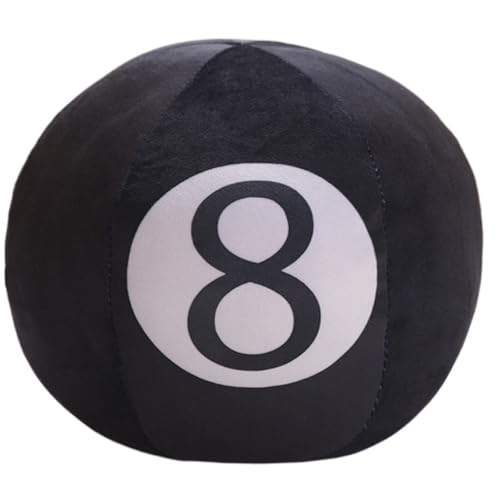 KUKUShining Billard 8 Bälle Plüschtier, Weiches Kissen Dekoratives Gefülltes Sport-Wurfkissen for Bettdekoration Kindergeschenk(10cm/3.9in) von KUKUShining