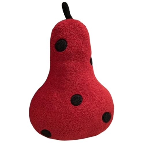 KUKUShining Birnen Plüschtier, Weiches Kuscheliges Leckeres Flauschiges Kawaii Plüschkissen for Kinder Geschenkparty Weihnachten(Red) von KUKUShining