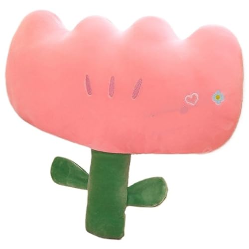 KUKUShining Blume Kissen, Süßes Bodenkissen Gefülltes Dekokissen Weiches Ausgestopftes Blumenboden Plüsch Spielzeug Sitzkissen Stuhl Sitzpolster(Pink,55cm/21.65in) von KUKUShining