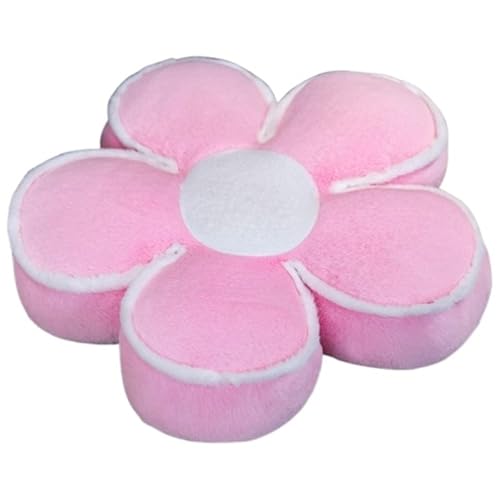 KUKUShining Blumenkissen Plüsch, Sitzkissen Weiches Blume Bodenkissen Stuhlkissen Wurfkissen Dekorative Blumenförmige Plüschtier Spielzeug Für Sofa(Pink) von KUKUShining
