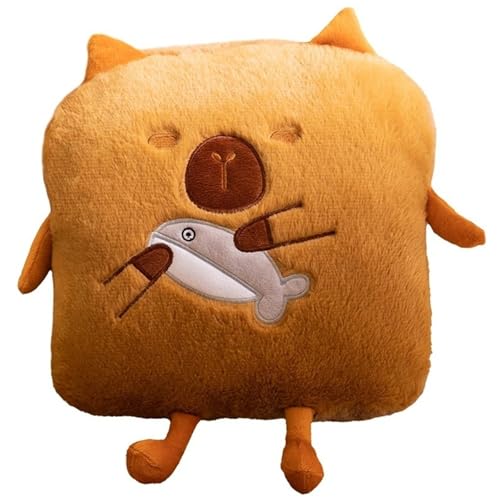 KUKUShining Capybara Kuscheltier, Kuschelige Stofftiere Puppen Handwärmer Plüschtier Umarmungskissen Weiches Plüsch Für Die Raumdekoration(Fish) von KUKUShining