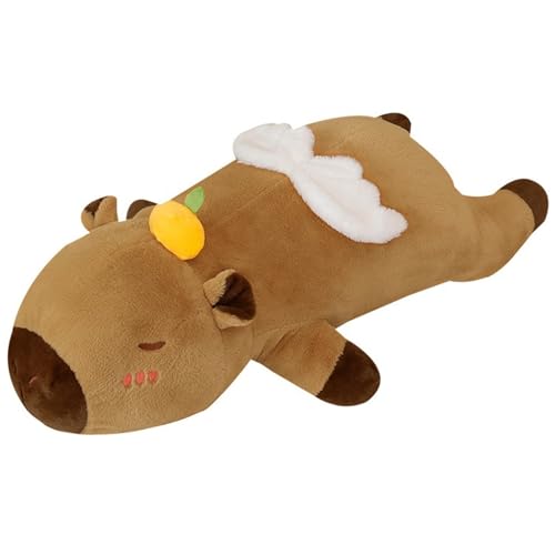 KUKUShining Capybara Plüschtier, Kuscheltier Engel Capybara Stofftier Kissen Mit Flügeln Plüschtier Geschenk Für Kinder Mädchen(60cm/23.6in) von KUKUShining