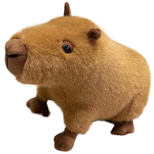 KUKUShining Capybara Plüschtier, Süße Kuscheltier Stofftier Puppen Wasserschwein Plüsch Spielzeug Meerschweinchen Wildtier Heimdekoration Geschenke(Brown,36cm/14.1in) von KUKUShining