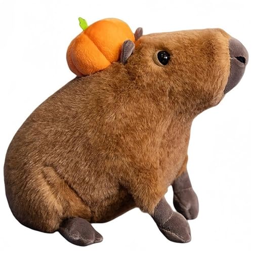 KUKUShining Capybara Plüschtier, Süße Stofftierpuppen Mit Weichem Kürbiskissen Hautfreundlich Bequemes Kissen Als Geschenk for Die Freundin von KUKUShining
