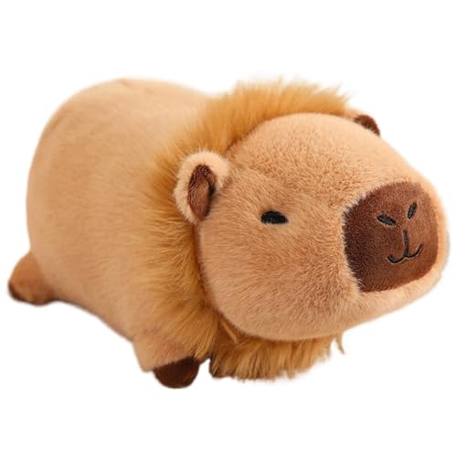 KUKUShining Capybara Plüschtier, Süßes Capybara Transformations Kuscheltier Umarmungskissen Weiches Plüsch Spielzeug Geschenk for Kinder(Brown,35cm/13.8in) von KUKUShining