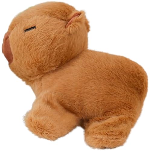 KUKUShining Capybara Plüschtier, Weiche Kawaii Puppen Mit Rucksack Kuscheltiere Plüschkissen for Kinder Weihnachten Geburtstag(Brown) von KUKUShining