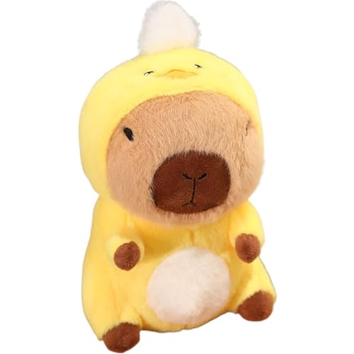 KUKUShining Capybara Plüschtier, Weiche Stofftierpuppen Cartoon Süßes Umarmungskissen Pelziges Plüschtier for Kinder Und Babys(Duck,40cm/15.7in) von KUKUShining