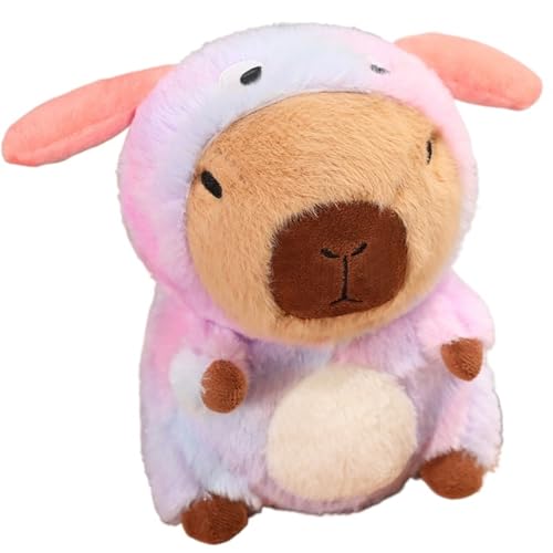 KUKUShining Capybara Plüschtier, Weiche Stofftierpuppen Cartoon Süßes Umarmungskissen Pelziges Plüschtier for Kinder Und Babys(Puppy,40cm/15.7in) von KUKUShining