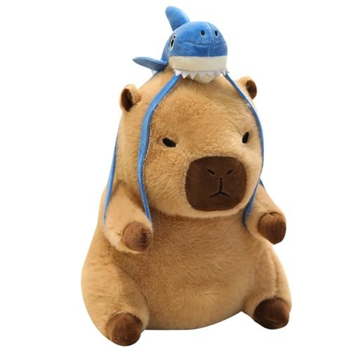 KUKUShining Capybara Plüschtier, Weiches Süßes Stofftier Puppe Cartoon Kissen Plüsch Spielzeug Für Kinder Jungen Mädchen Geburtstagsgeschenk(Blue,20cm/7.8in) von KUKUShining