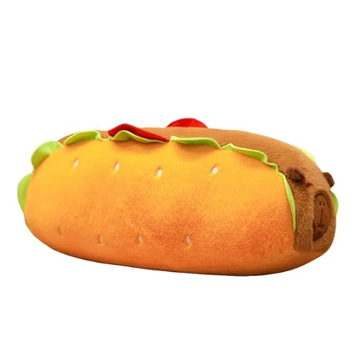 KUKUShining Capybara Plüschtier Mit Hotdog Motiv, Weiches Kuscheliges Lustiges Kuscheltier Plüschkissen Puppe for Die Heimdekoration Von Kindern KUKUShining Capybara Plüschtier Mit Hotdog Motiv, Weiches Kuscheliges Lustiges Kuscheltier Plüschkissen Puppe for Die Heimdekoration Von Kindern von KUKUShining