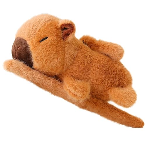 KUKUShining Capybara Slap Bracelet Plüsch, Kuschelige Stofftier Puppe Mit Flügel Simulation Plüschspielzeug Für Spielende Kinder(Brown) von KUKUShining