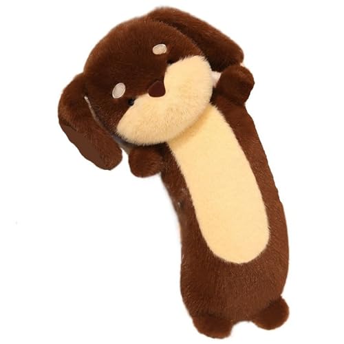 KUKUShining Dackel Plüschtier, Weiches Langes Welpen Umarmungskissen Kuschelige Stofftiere Dackel Plüschtier Spielzeug Geschenke Für Kinder(Brown,75cm/29.5in) von KUKUShining