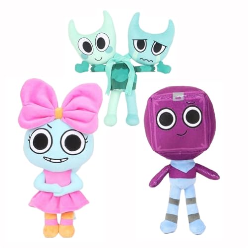 KUKUShining Dandy's World Plüsch, Kuschelig Weiches Stofftier Puppenkissen Lustiges Plüsch Spielzeug Als Geburtstags (3PCS) von KUKUShining