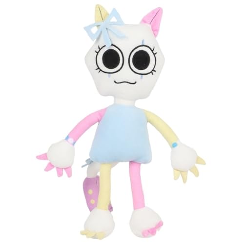 KUKUShining Dandy's World Plush, Poppy Stofftier Puppe Süßes Weiches Plüsch Spielzeug Weihnachts Halloween Geburtstagsgeschenk for Kinder(Bow Cat) von KUKUShining
