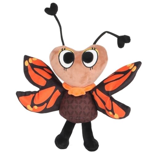 KUKUShining Dandy's World Plush, Poppy Stofftier Puppe Süßes Weiches Plüsch Spielzeug Weihnachts Halloween Geburtstagsgeschenk for Kinder(Orange Flutter) von KUKUShining