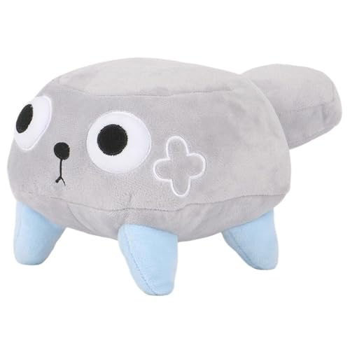 KUKUShining Dandy's World Plush, Poppy Stofftier Puppe Süßes Weiches Plüsch Spielzeug Weihnachts Halloween Geburtstagsgeschenk for Kinder(Pebble Gray) von KUKUShining
