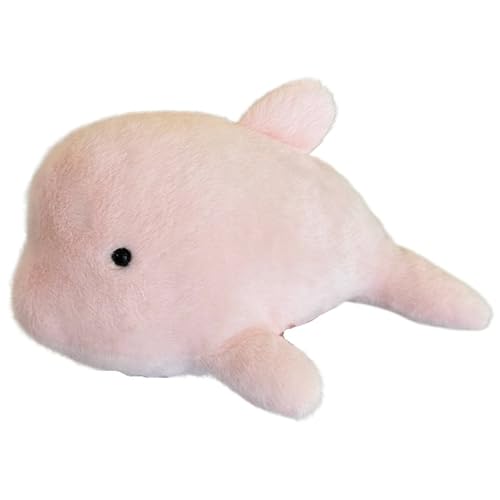 KUKUShining Delphin Plüschtier, Kuscheliges Stofftier Puppe Umarmungskissen Weiches Meerestier Plüschtier Für Die Kinderzimmerdekoration(28cm/11.02in) von KUKUShining