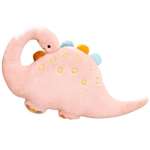KUKUShining Dinosaurier Plüsch, Süße Kuscheltiere Kawaii Weiche Puppe Umarmungskissen Geschenke for Kinder Jungen Zimmerdekoration(Pink,70cm/27.6in) von KUKUShining