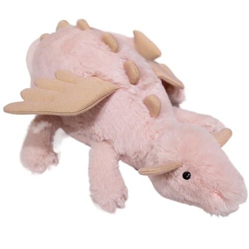 KUKUShining Dinosaurier Plüschtier, Süßer Drache Stofftier Weiche Puppe Kawaii Kissen for Zuhause Mädchen Jungen Geschenk Party Kinder(Pink,70cm/27.6in) von KUKUShining