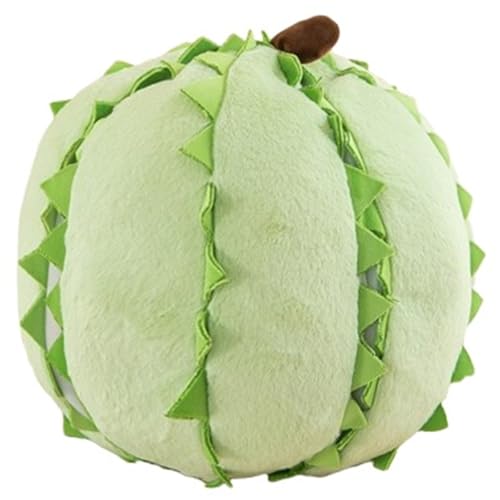 KUKUShining Durian Plüschtier, Süße Ausgestopfte Puppe Mit Schälender Frucht Kreatives Abnehmbares Durian Kissen Umarmungskissen Plüschtier(Light Green,35cm/13.8in) von KUKUShining