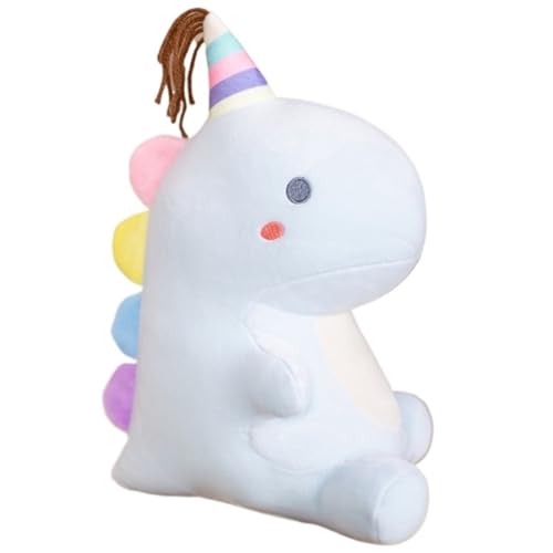 KUKUShining Einhorn Plüschtier, Kuschelig Weiches Lustiges Stofftier Dinosaurier Puppen Plüschkissen for Kinder Geburtstagsgeschenk(Blue,35cm/13.77in) von KUKUShining