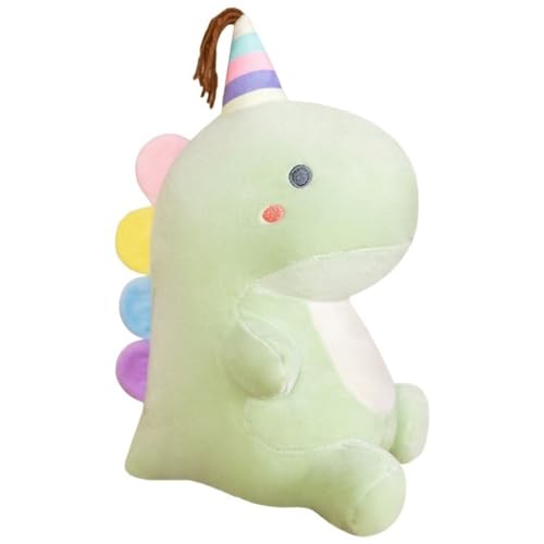 KUKUShining Einhorn Plüschtier, Kuschelig Weiches Lustiges Stofftier Dinosaurier Puppen Plüschkissen for Kinder Geburtstagsgeschenk(Green,35cm/13.77in) von KUKUShining
