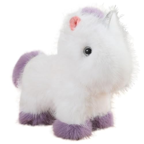 KUKUShining Einhorn Plüschtier, Weiche Süße Stofftiere Puppen Flauschige Umarmende Haustiere Spielzeug Geschenke for Kinder Mädchen Jungen(Purple,55cm/21.7in) von KUKUShining