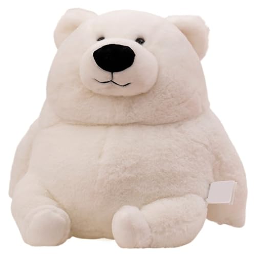 KUKUShining Eisbär Plüschtier, Kuschelige Stofftier Puppe Weiche Teddybären Umarmungskissen Plüsch Spielzeug Geschenke for Kinder Babys(White,40cm/15.7in) von KUKUShining