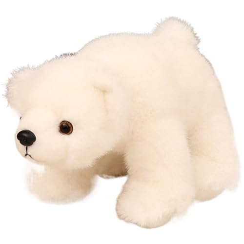 KUKUShining Eisbär Plüschtier, Weiche Kuschelige Stofftier Puppe Realistische Bären Plüschtier Geschenk Für Kinder Freundin Freund(White,20cm/7.8in) von KUKUShining