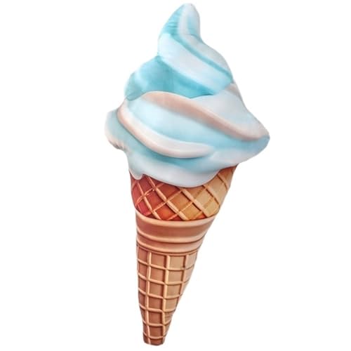 KUKUShining Eiscreme Plüschtier, Süßes Kreativitätsgefülltes Plüschtier Kuschelkissen Kissen Als Geschenk for Kinder(Blue,80cm/31.5in) von KUKUShining