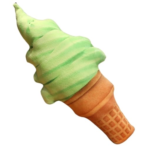 KUKUShining Eistüten Plüschtier, Kuscheliges Kuschelkissen In Kegelform Weiches Plüsch Spielzeug Geschenk Für Kinder Erwachsene Mädchen(Matcha,50cm/19.7in) von KUKUShining